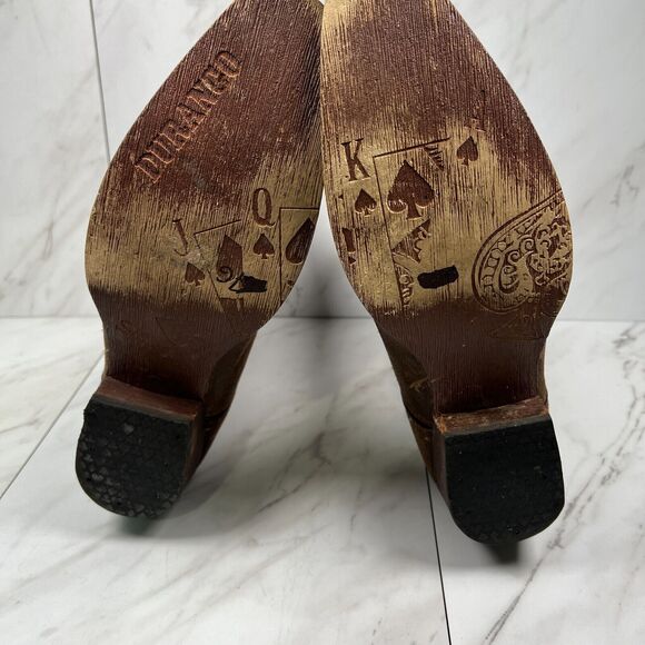 Durango 12" Gambler Mens 13 Wide Brown Leather Flying Guitar Western Boot DB012 - Picture 7 of 8